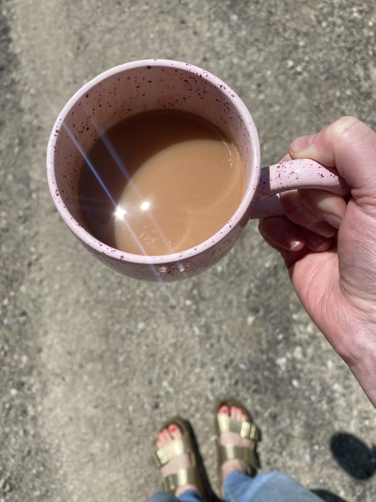 The hinge of the day creaks