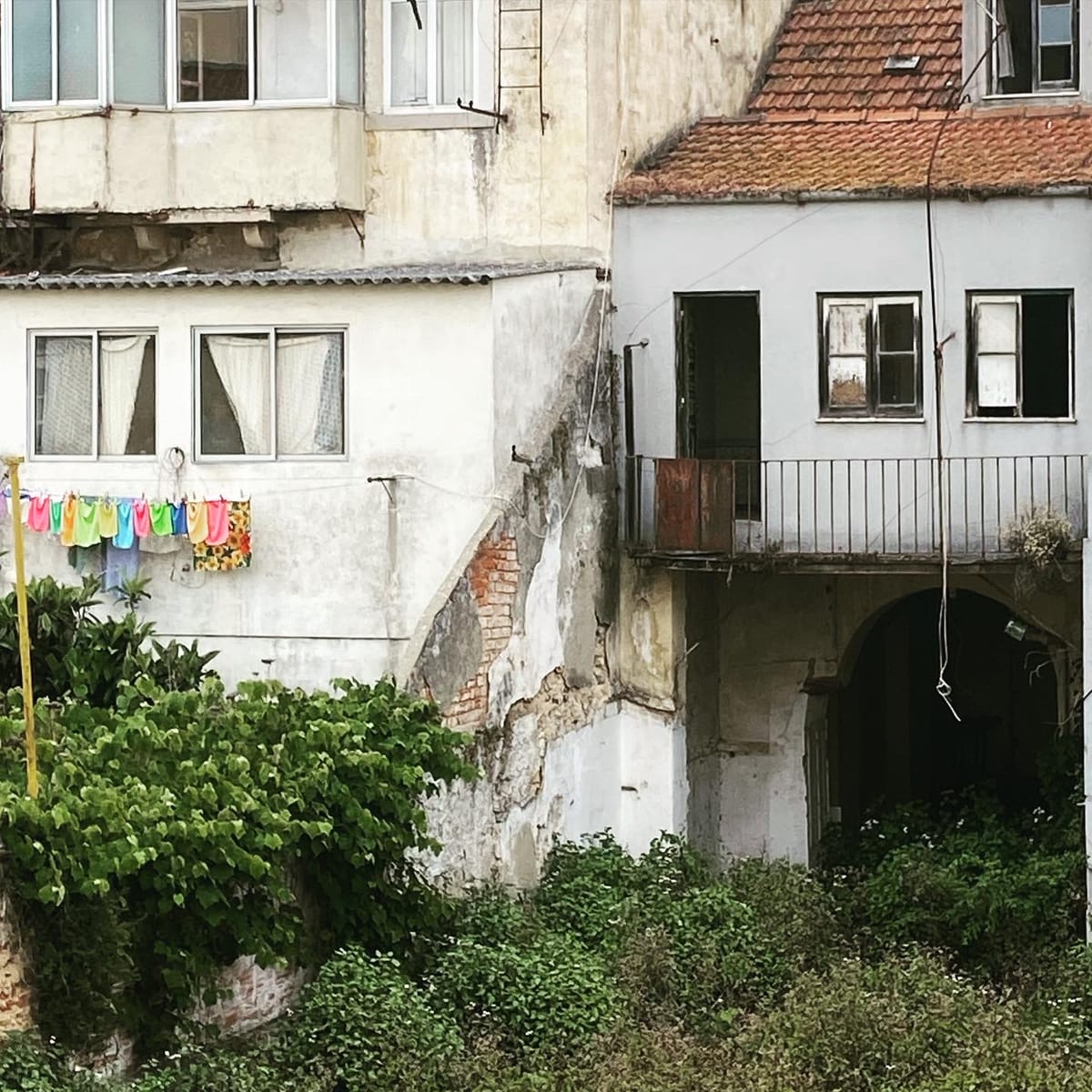 Rainbows in washing lines
